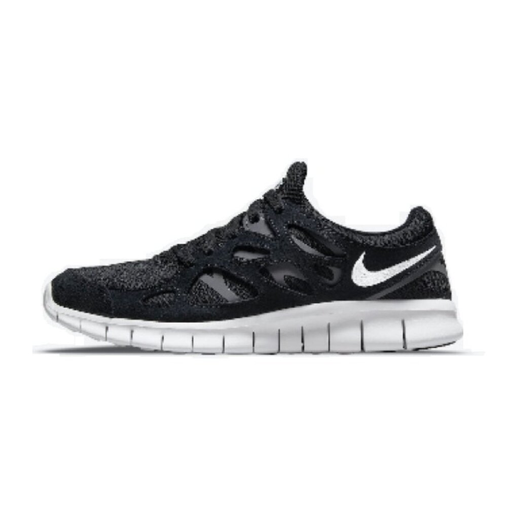 Nike Free Run 2 | Black White Sneakers | Size 6Y Women's -7.5 NWOT Running Shoes - Picture 7 of 17